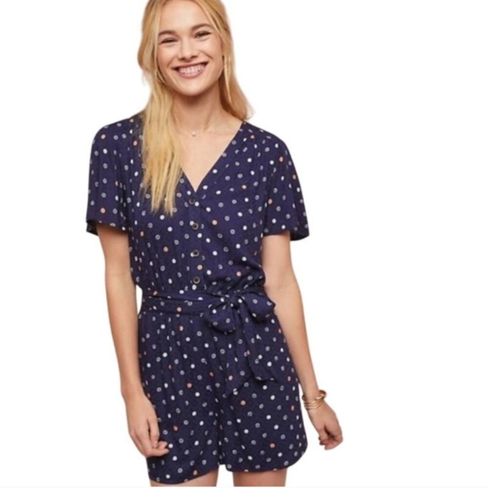 Anthropologie ett:twa Bartlett Romper, Size Medium